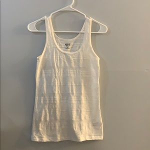 White lace detail tank